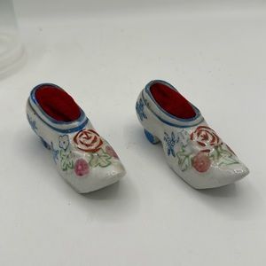 Vintage Porcelain “Shoe” pin cushions